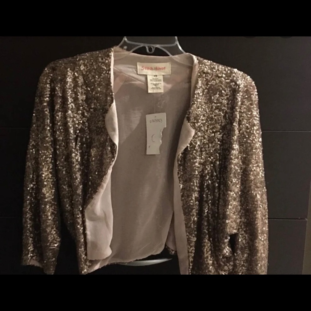 Beautiful  gold sequence bolero.